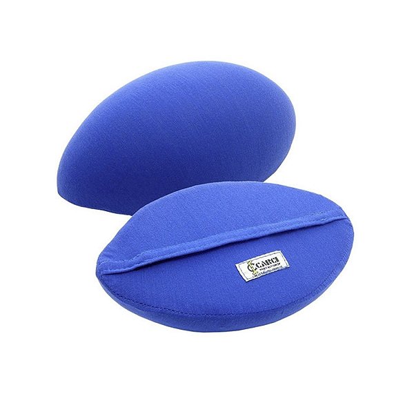 Almofada Tatu com Capa e Velcro Azul Carci