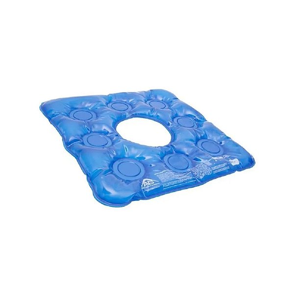 Almofada gel quadrada com orificio AquaSonus