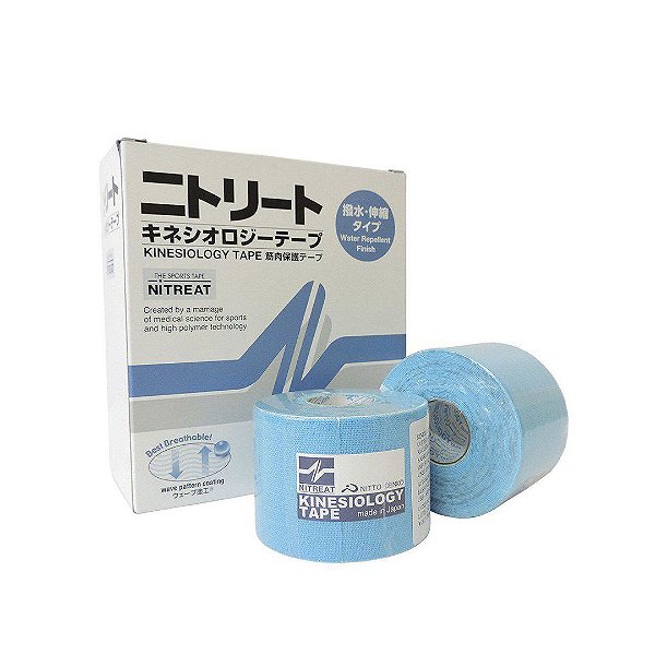 Bandagem Kinesiology Tape 5mts Azul Nitreat