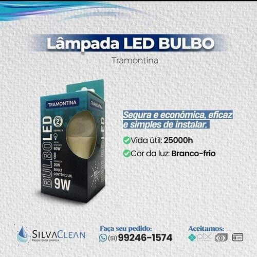 Lâmpada LED A60/9W - Tramontina