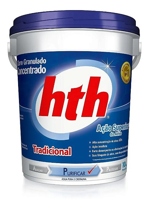Cloro para Piscina Tradicional hth 10kg