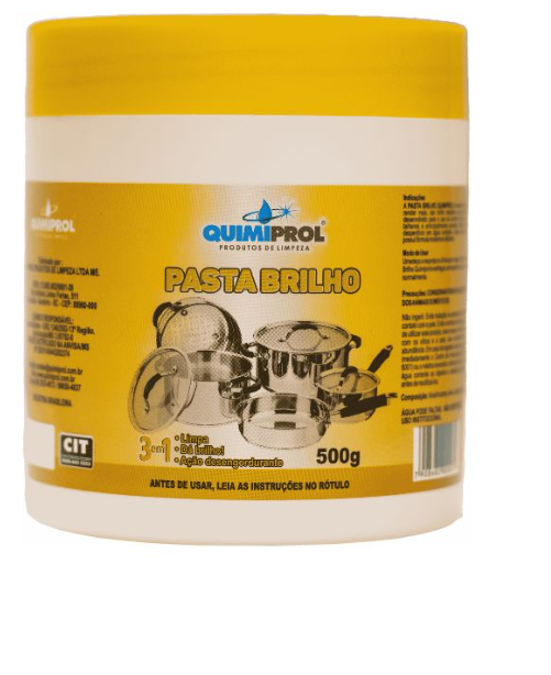 Pasta Brilho 3 em 1  - 500g Quimiprol