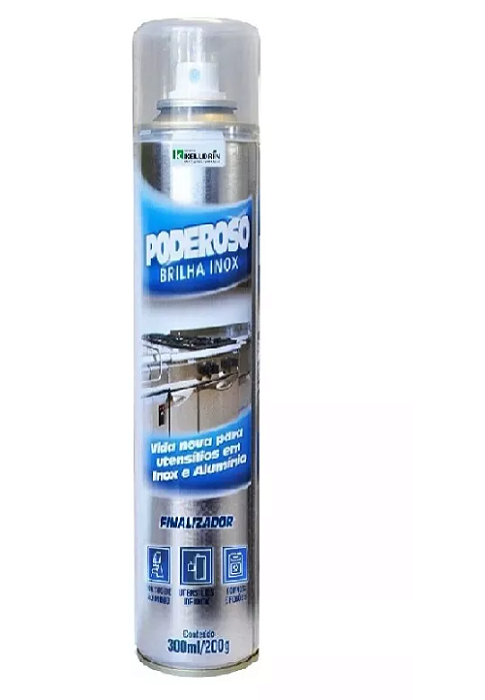 Poderoso Brilha Inox 300ml Kelldrin