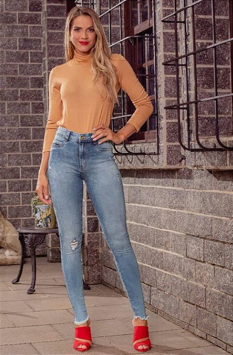 Calça jeans - flor de Íris moda feminina