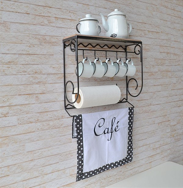 prateleira café cozinha