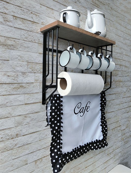Prateleira cozinha porta café
