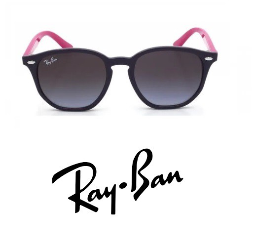 Óculos de Sol Infantil Rosa Ray-Ban Original RJ9070S - Virtuale Shopping