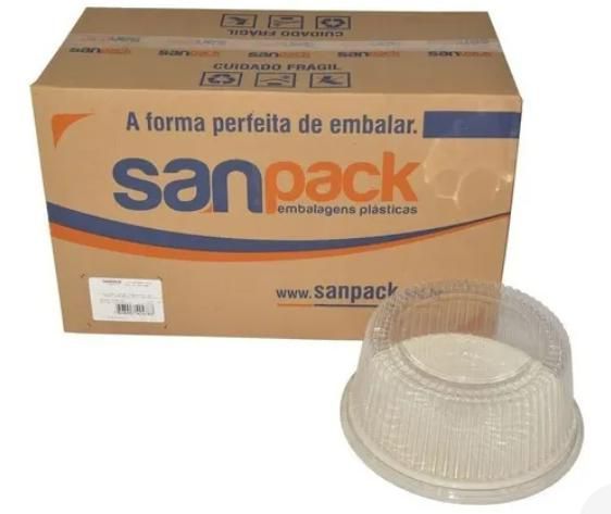 EMBALAGEM TORTA ALTA BRANCA S60 SANPACK C/50 UNIDADES