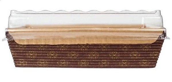 BOLO INGLÊS ABAS COM TAMPA DECORADO 650 GR SULFORMAS 199x73x640mm - 5 UNID