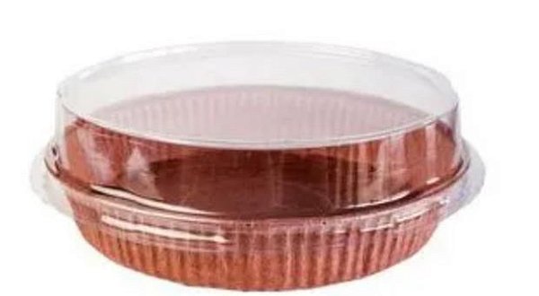 TORTA PIE MARROM COM TAMPA SULFORMAS 160X30 5 UND