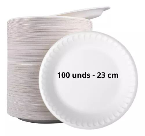 PRATO ISOPOR 23 CM ULTRA 100 UND