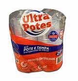 KIT POTE PP 250ML REDONDO 25 UND ULTRA