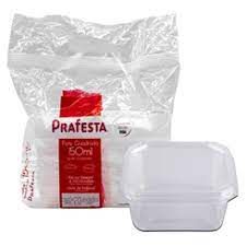 POTE QUADRADO C/ TAMPA 150ML PRAFESTA CX 15X20 UND