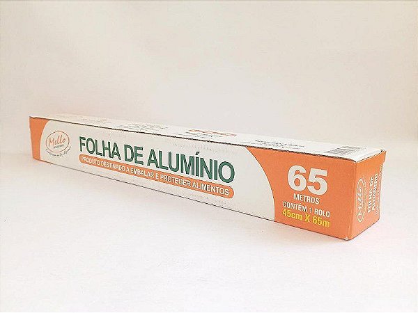 ROLO ALUMÍNIO 45 CM X 65 METROS