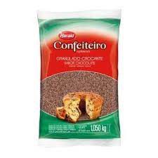 GRANULADO CROCANTE ESCURO CONFEITEIRO HARALD 1,050 KG