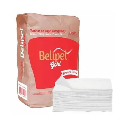 TOALHA INTERFOLHA BELIPEL GOLD 1000 FOLHAS