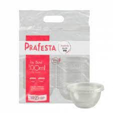 POTE BOWL COM TAMPA 500ML PRAFESTA CX 12X 20 UND