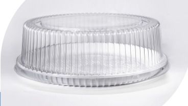 PF50 B - EMBALAGEM DE TORTA BAIXA BRANCA PACKFORM C/50 UND