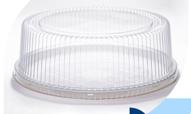 PF56 M - EMBALAGEM DE TORTA MÉDIA BRANCA PACKFORM C/50UND
