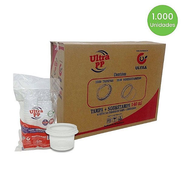 KIT POTE PP 140ML REDONDO 40X25 UND ULTRA