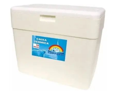 CAIXA TÉRMICA ALIMENTOS ISOPOR 7KG/15LT