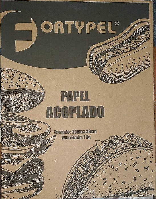 PAPEL ACOPLADO 30X38/1KG LANCHE