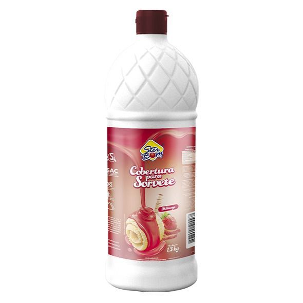 COBERTURA STERBOM MORANGO 1,3 KG