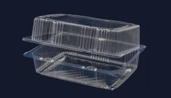 EMBALAGEM PET 14 RETANGULAR ARTICULADA 100 UND