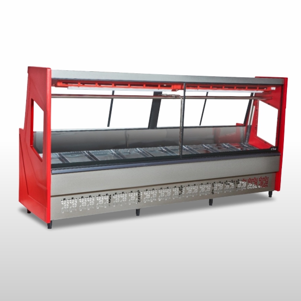 BALCÃO AÇOUGUE LUXO 3M TENDAL DUPLO
