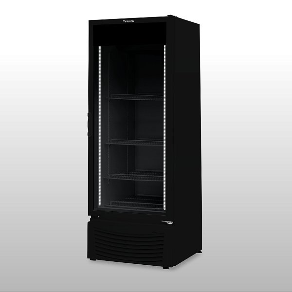 CONSERVADOR VERTICAL 402 LITROS TOTAL BLACK PORTA DE VIDRO