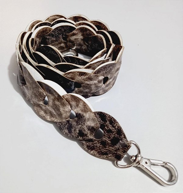 Alça Longa  Capri para Bolsa Animal Print