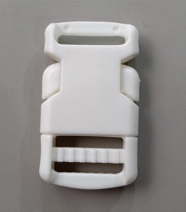 Regulador Fecho Engate de Plástico Branco 2cm (1und)