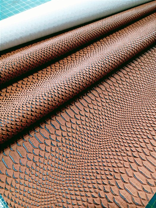 Sintético Croco Caramelo 0.8
