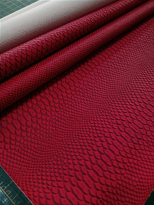 Sintético Croco Vermelho 0.8