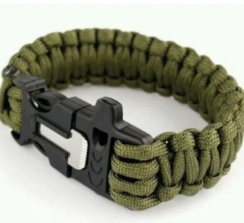 Pulseira Paracord Com Apito Survival Guepardo