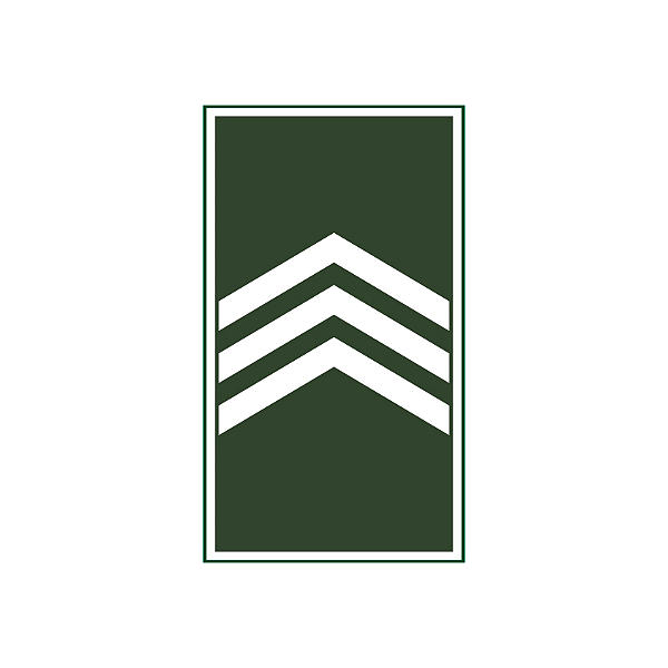Divisa Emborrachada 3° Sargento | Exercito Brasileiro