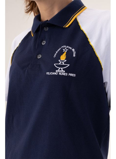 Polo MC Juvenil Azul Médio - Colégio Militar Azul Medio