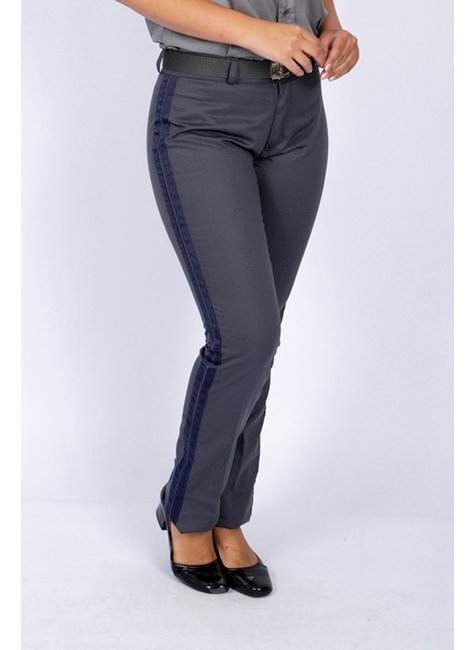 Calça Social Feminina Juvenil Chumbo - Colégio Militar CINZA CHUMBO