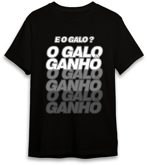 Camiseta Feminina "O Galo Ganhô"