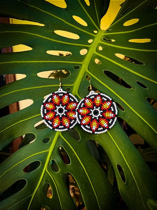 Brincos de Miçangas Mandala