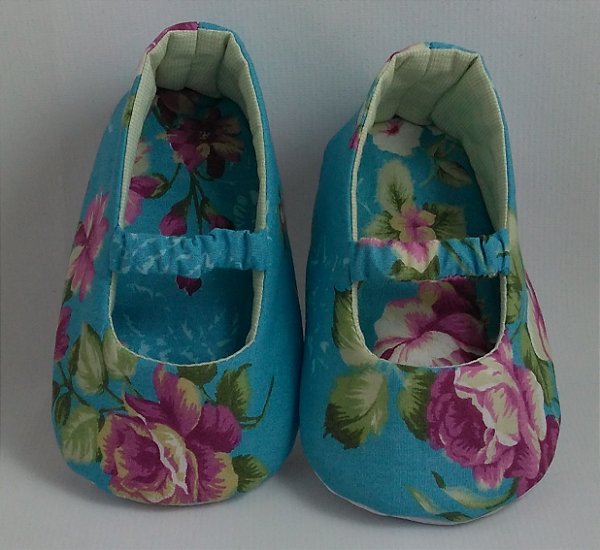 Sapatinho em Tecido para Bebes - Chanel - RN a 1 Ano