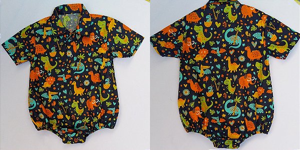 Body Estilo Camisa RN a 18 Meses