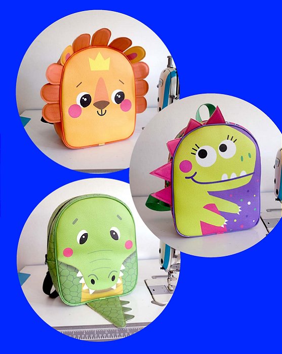 Mochila Infantil Media - Coleção Bichinhos