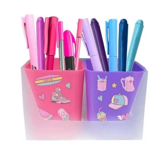 Kit organizador de mesa Porta Objeto Full Color - Dello