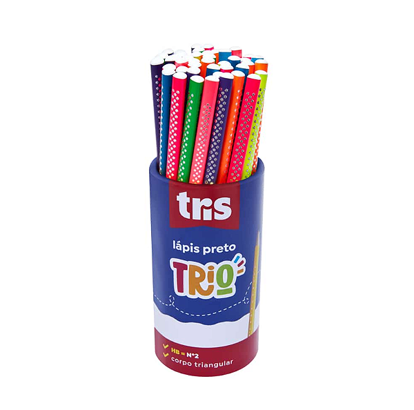 Lápis Preto Triangular Neon – Collection Trio – HB – Tris