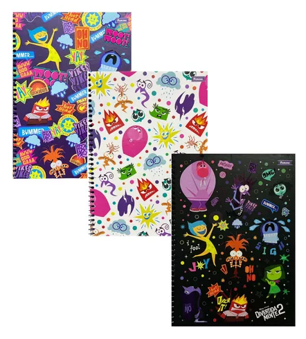 Caderno Espiral Universitário 1 Matéria - 80folhas Divertidamente 2- FORONI