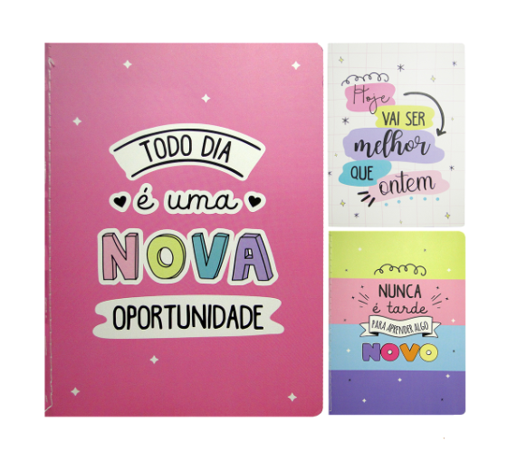 Caderno Anotações Brochura Capa Flex A5/15x21cm/ 32 folhas