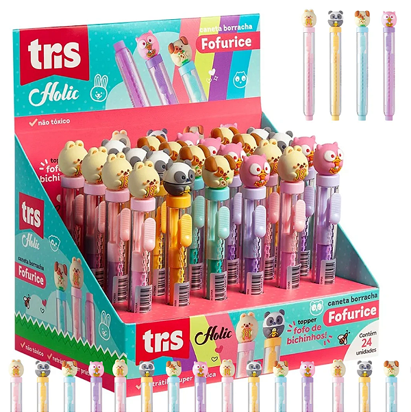 Caneta Borracha Holic Fofurices TRIS 906465