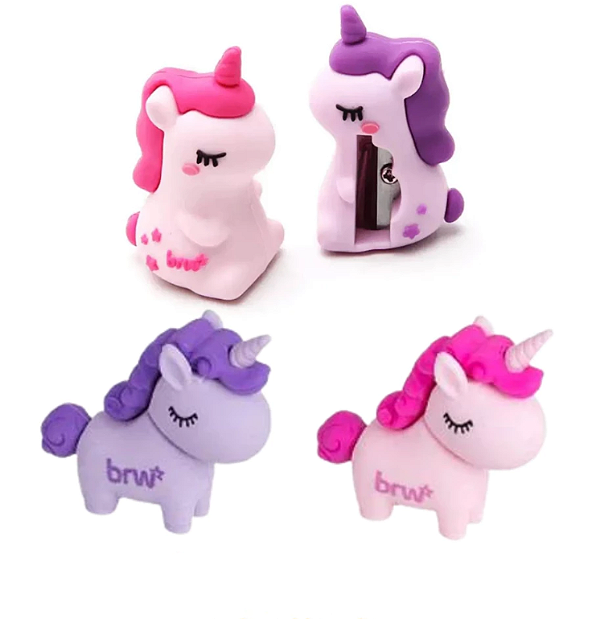 Apontador e Borracha Magic Unicórnio BRW
