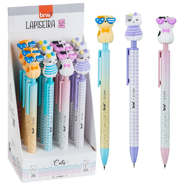 Lapiseira Fofa divertida 0,7MM - CAT -BRW